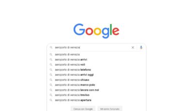 ricerca di parole chiave su google - aeroporto di venezia